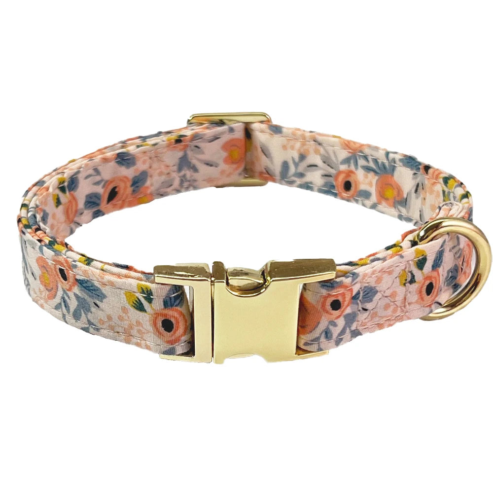 Personalized Dog Collar With Engraved Metal Buckle