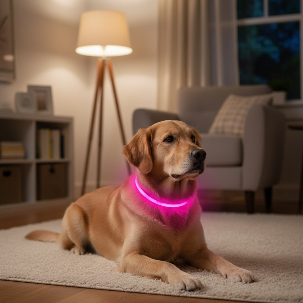 USB Rechargeable Glow Safety Dog Collar