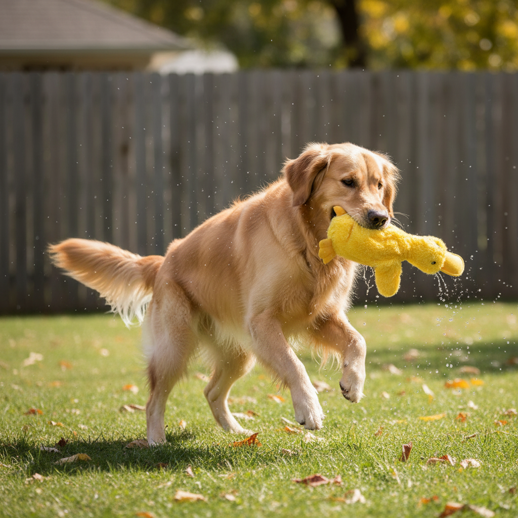 Interactive Squeaky Dog Chew Toy
