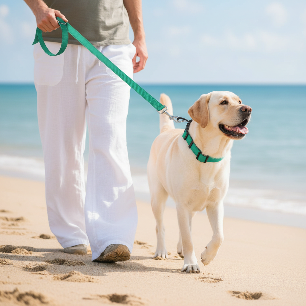 Reflective Adjustable Dog Collar With Quick Release Buckle