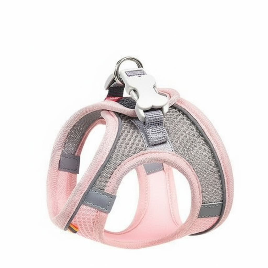 Adjustable Step In Dog Harness With Leash Set