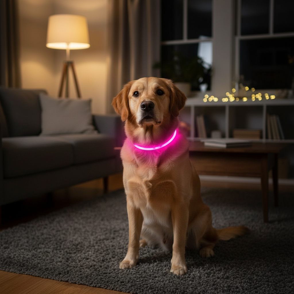 USB Rechargeable Glow Safety Dog Collar