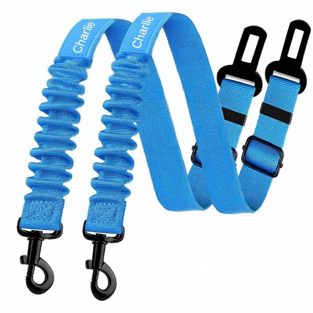 Dog Seat Belt for Car 2 Pack Adjustable Safety Seatbelt Clip
