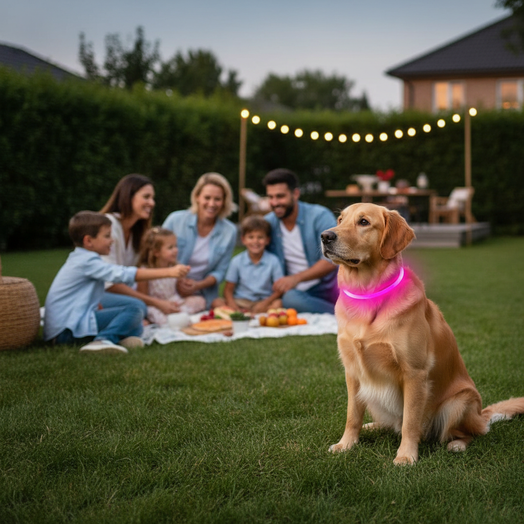 USB Rechargeable Glow Safety Dog Collar